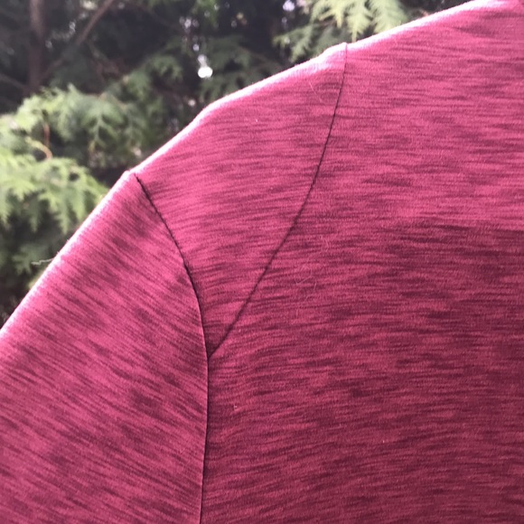 Jockey Sports Long Sleeve Brushed Back Tech Jersey, Zinfandel, Size Medium - Picture 7 of 14